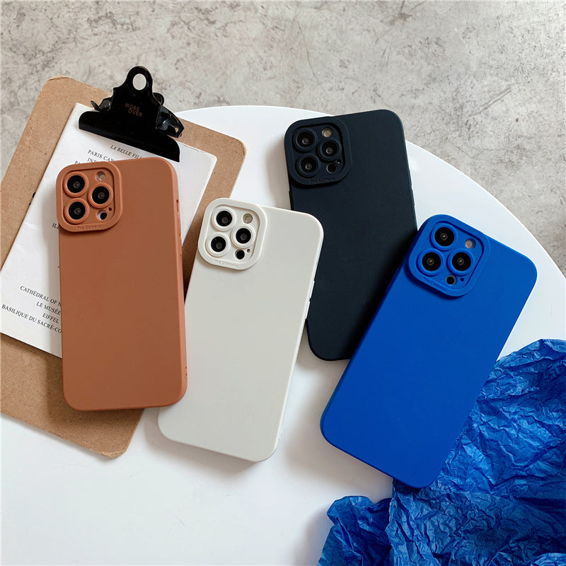 Matte Silicone Case For IPhone 14 Pro Max/13 Pro Max/12 Pro Max/11 Protective Soft Cover