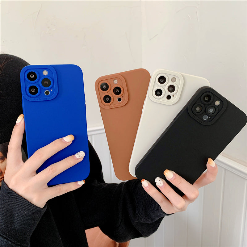 Matte Silicone Case For IPhone 14 Pro Max/13 Pro Max/12 Pro Max/11 Protective Soft Cover