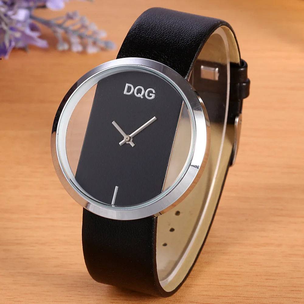 New Women Watches Luxury Transparent Elegant Casual Quartz Watch Women Strap Relogios Feminino Ladies Wrist Watch Red Clock Hot