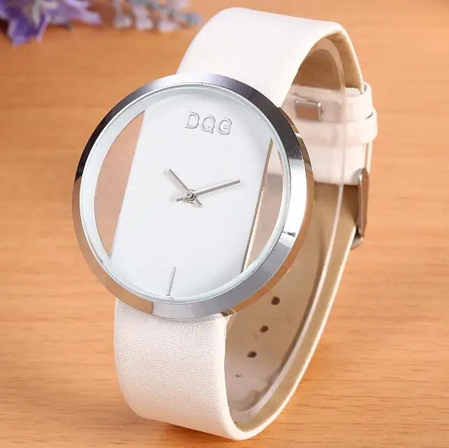 New Women Watches Luxury Transparent Elegant Casual Quartz Watch Women Strap Relogios Feminino Ladies Wrist Watch Red Clock Hot