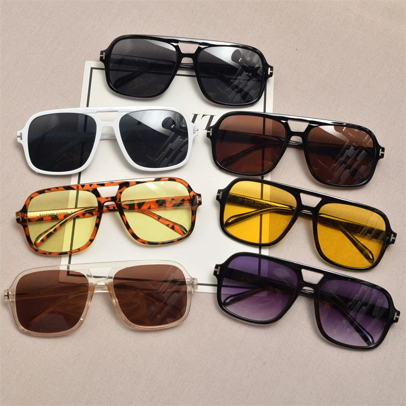 Women Trendy Personality T Letter Hip-hop Disco Sunglasses
