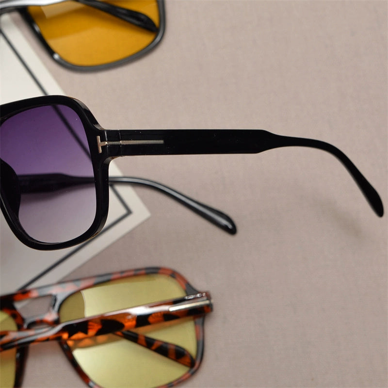 Women Trendy Personality T Letter Hip-hop Disco Sunglasses