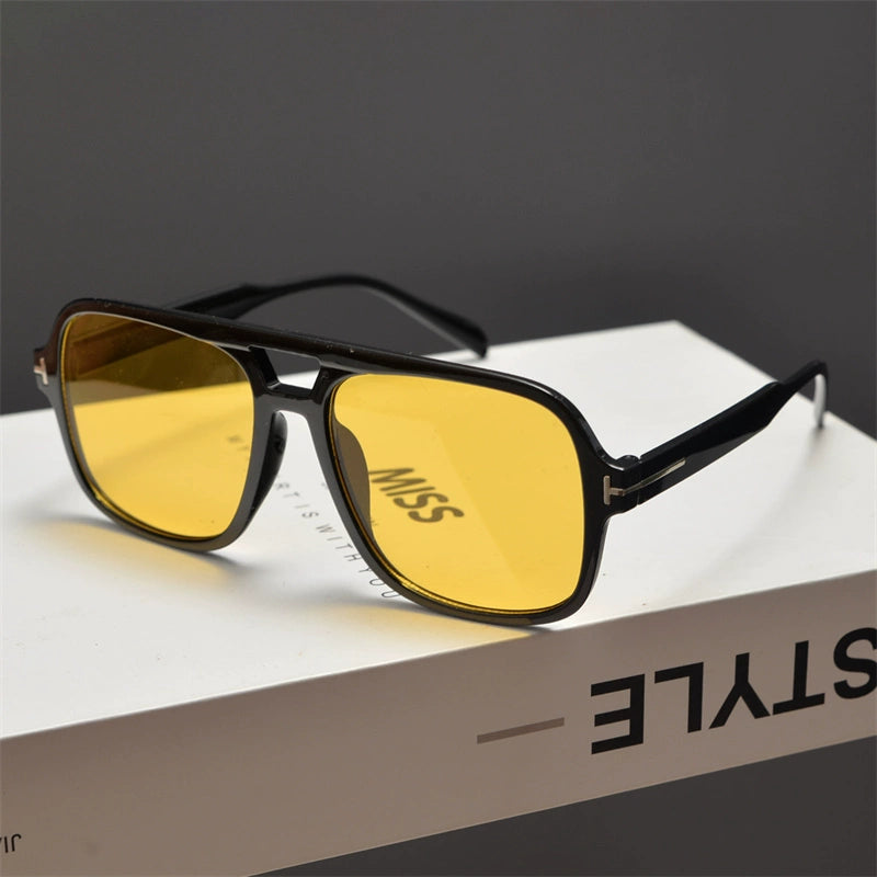 Women Trendy Personality T Letter Hip-hop Disco Sunglasses