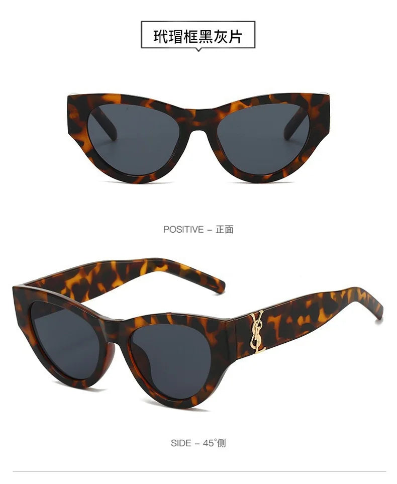 Vbpbsql Fashion Retro Cat Eyes, Women's Style of Sunglasses, High-end Sense,