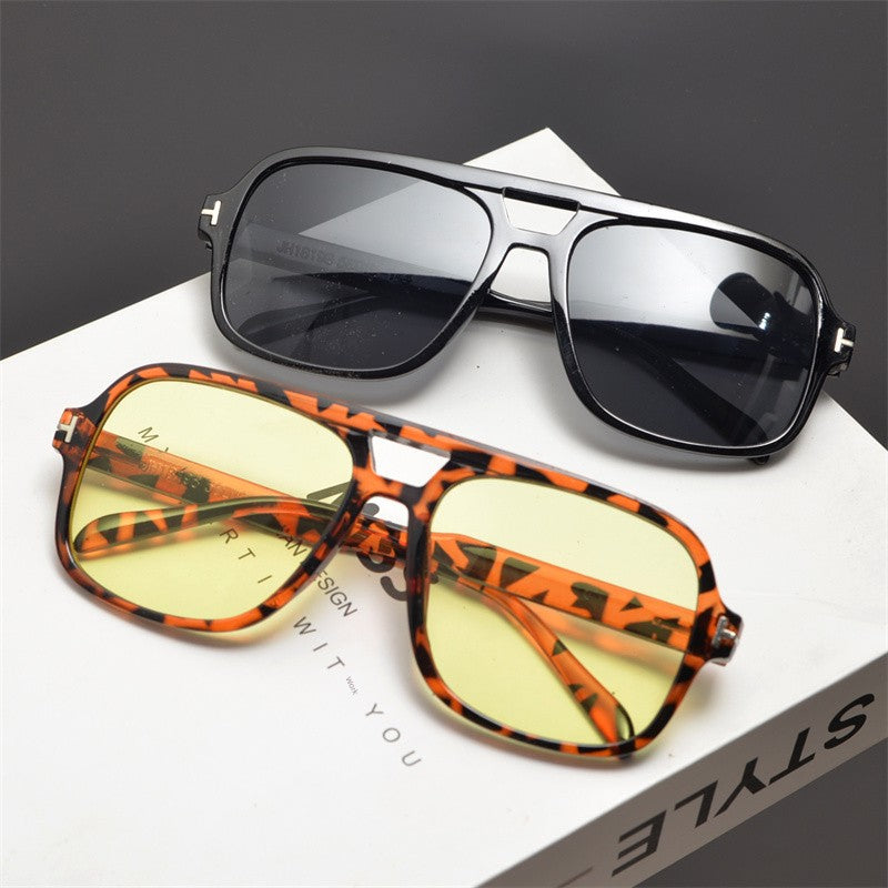 Women Trendy Personality T Letter Hip-hop Disco Sunglasses