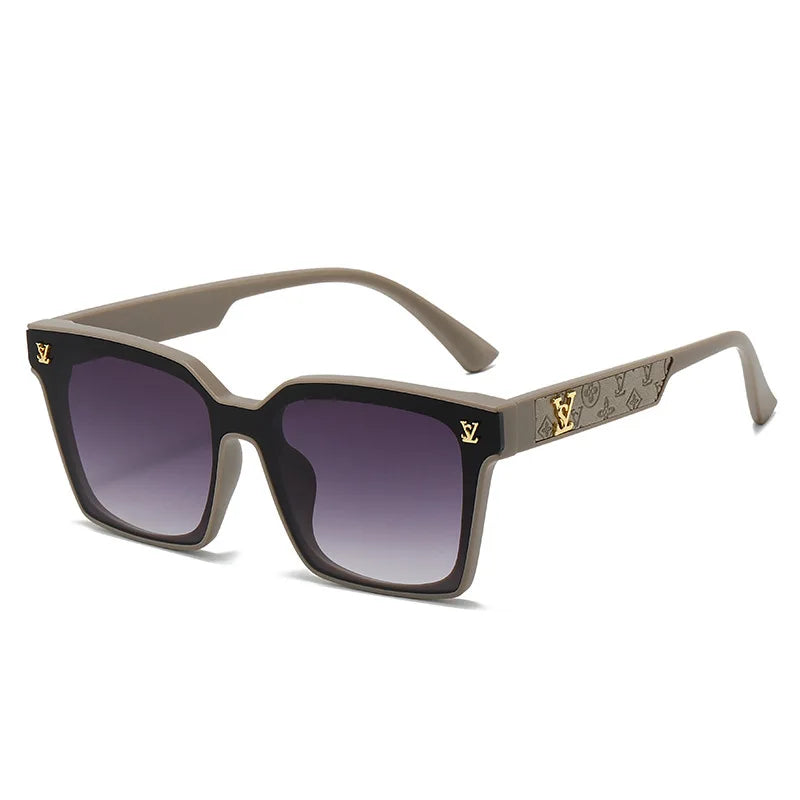 New Square Unisex Sunglasses With A High-end Feel, European And American