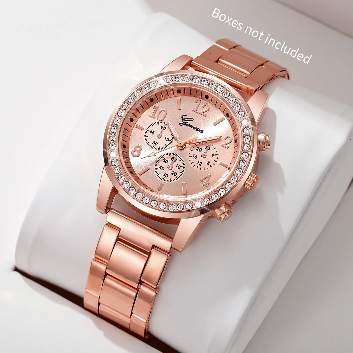 Fashion Rhinestone Women Watches Ladies Alloy Band Arabic Dial Analog Quartz Wrist Watches(Without Box)