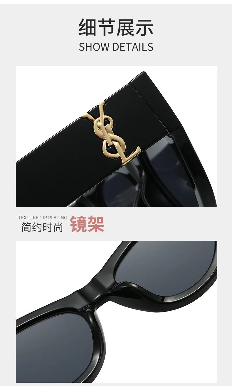 Vbpbsql Fashion Retro Cat Eyes, Women's Style of Sunglasses, High-end Sense,