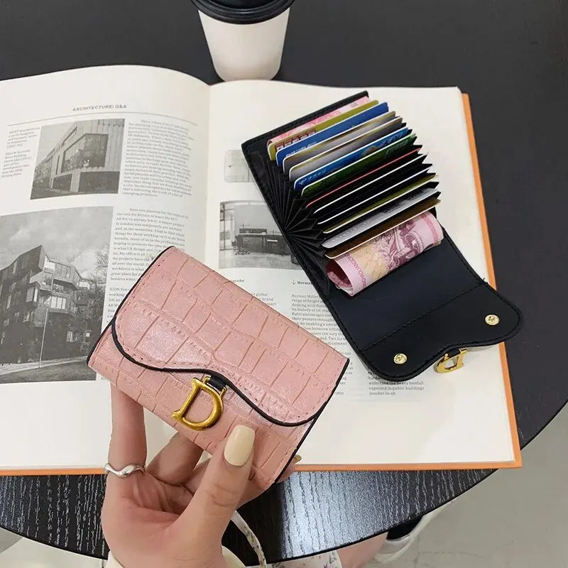 7pcs PU Crocodile Credit Card Bags Pattern Money Purse