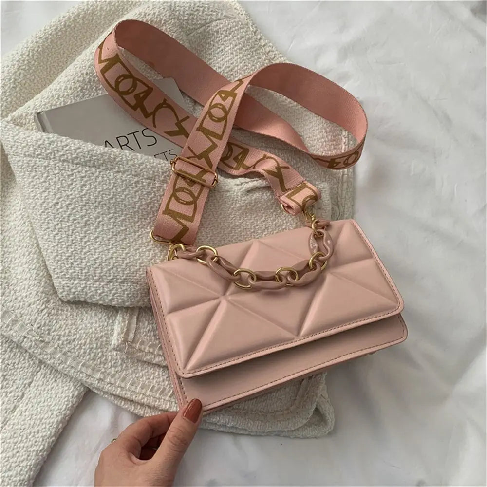 Large Capacity Shoulder Bag Women Female Fashion Casual Handbags PU Leather Crossobdy Clutch Flap Bag Streetwear Accessory