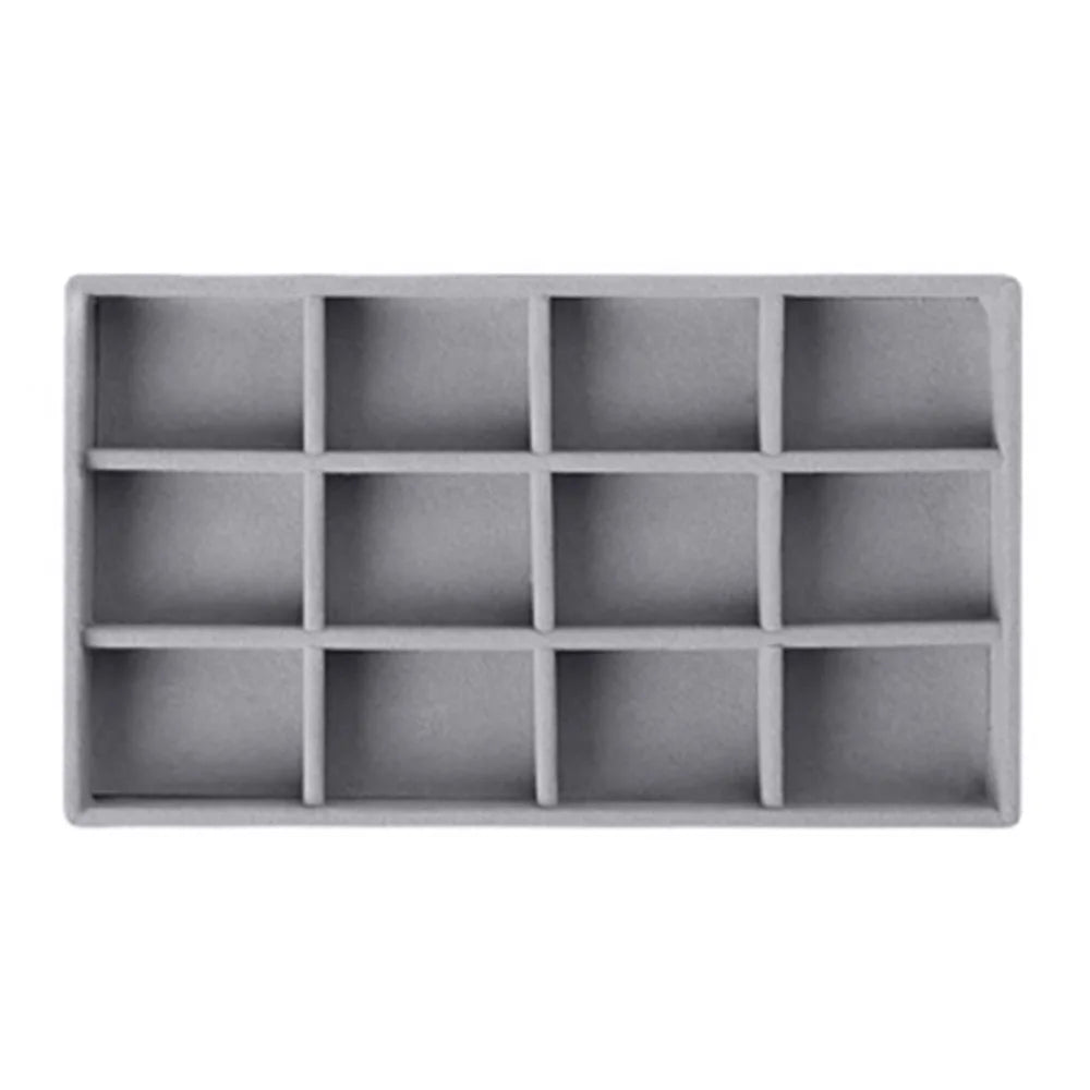 Velvet Jewelry Display Tray Case Hot Sale Stackable Exquisite Jewellery Storage Holder Boxes Portable Ring Earring Organizer Box