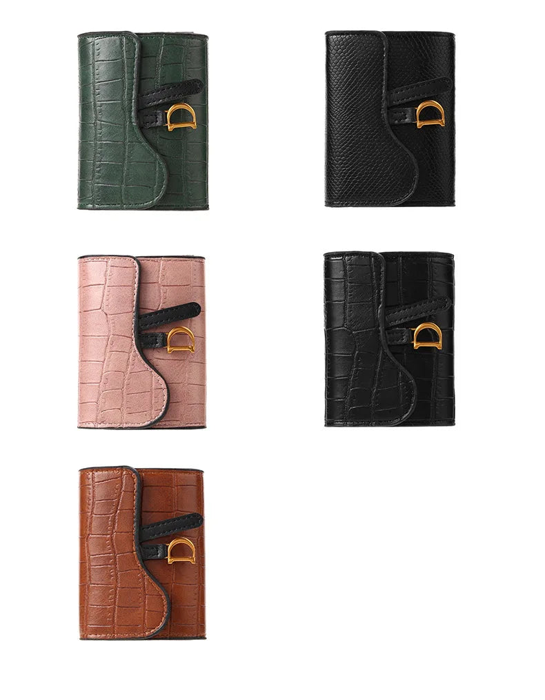 7pcs PU Crocodile Credit Card Bags Pattern Money Purse