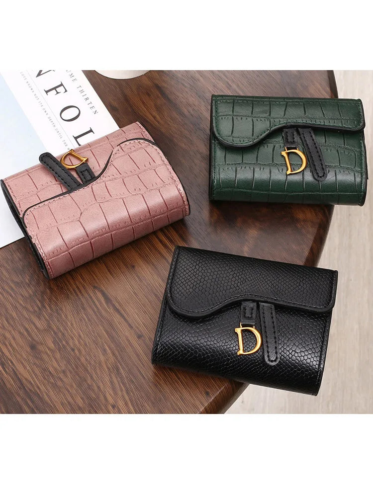 7pcs PU Crocodile Credit Card Bags Pattern Money Purse