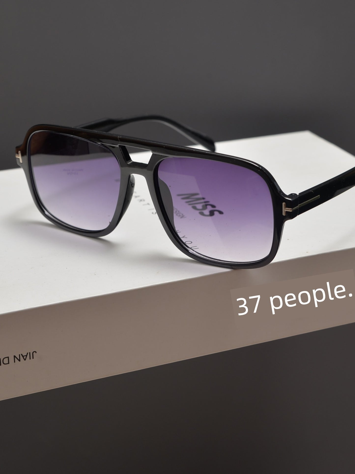 Women Trendy Personality T Letter Hip-hop Disco Sunglasses