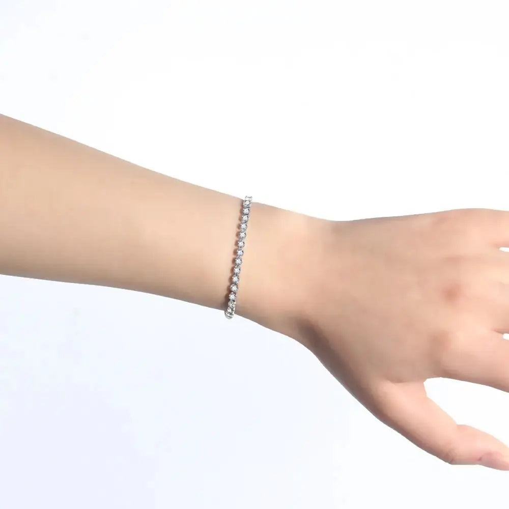 Fashion Jewelry Woman Bracelet Wristband Crystal Bracelets Gifts Jewelry Accessories Stainless Steel Fantastic Wristlet Trinket