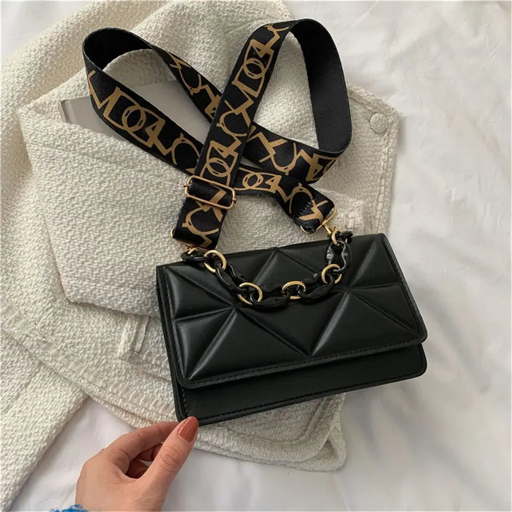 Large Capacity Shoulder Bag Women Female Fashion Casual Handbags PU Leather Crossobdy Clutch Flap Bag Streetwear Accessory