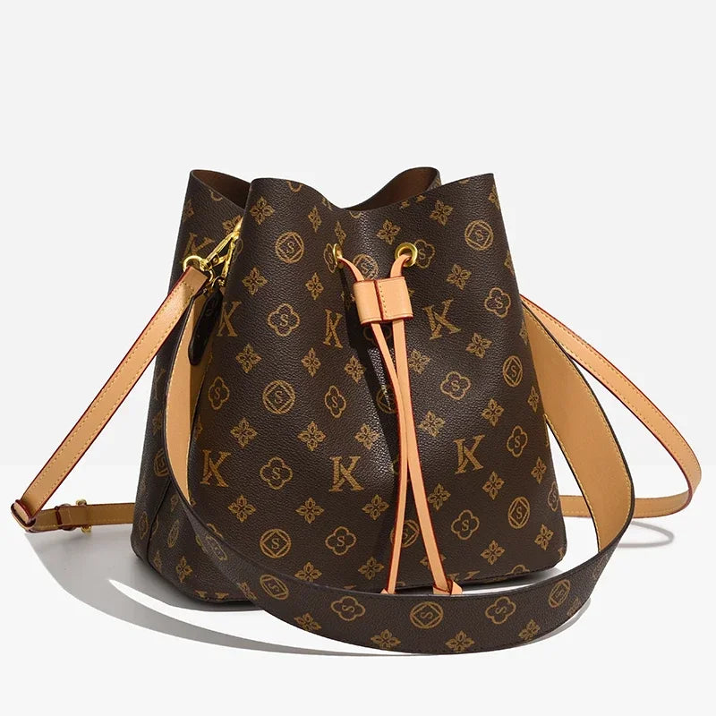 2025 New Shoulder Textured Bucket Bag Fashion Versatile Handbag Premium Women's Crossbody Bag