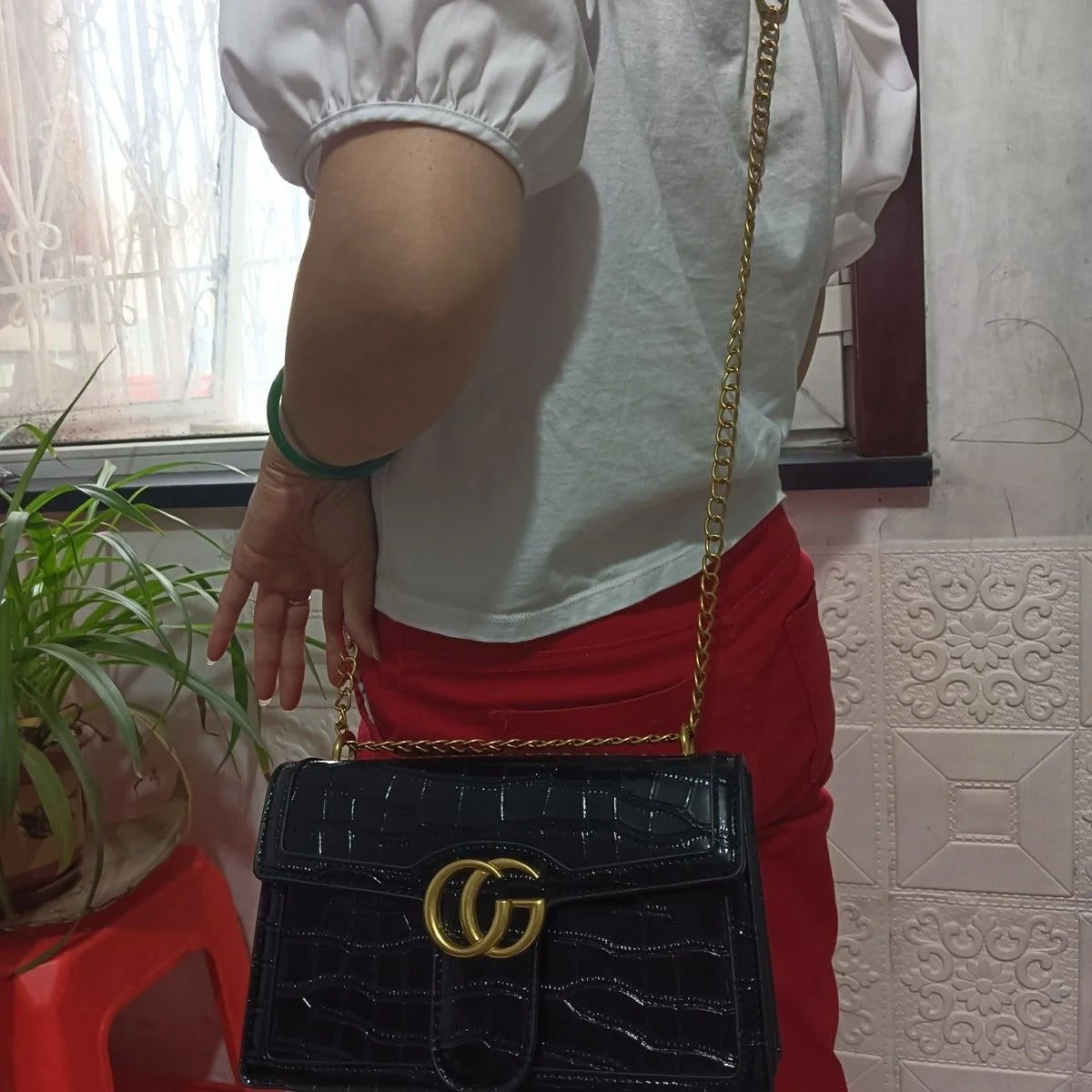 2025 New Designer Bag - Fashion Lightweight Trendy Embossed Chain Bag,