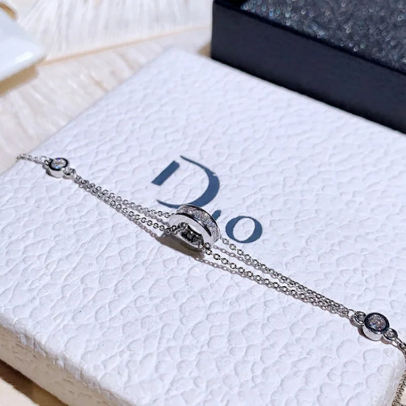 IFYOUOO Fashion Diamond Bracelet Super Shining Exquisite Women's Jewelry Charm Elegance Gifts