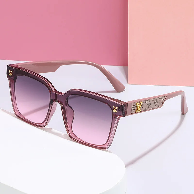 New Square Unisex Sunglasses With A High-end Feel, European And American