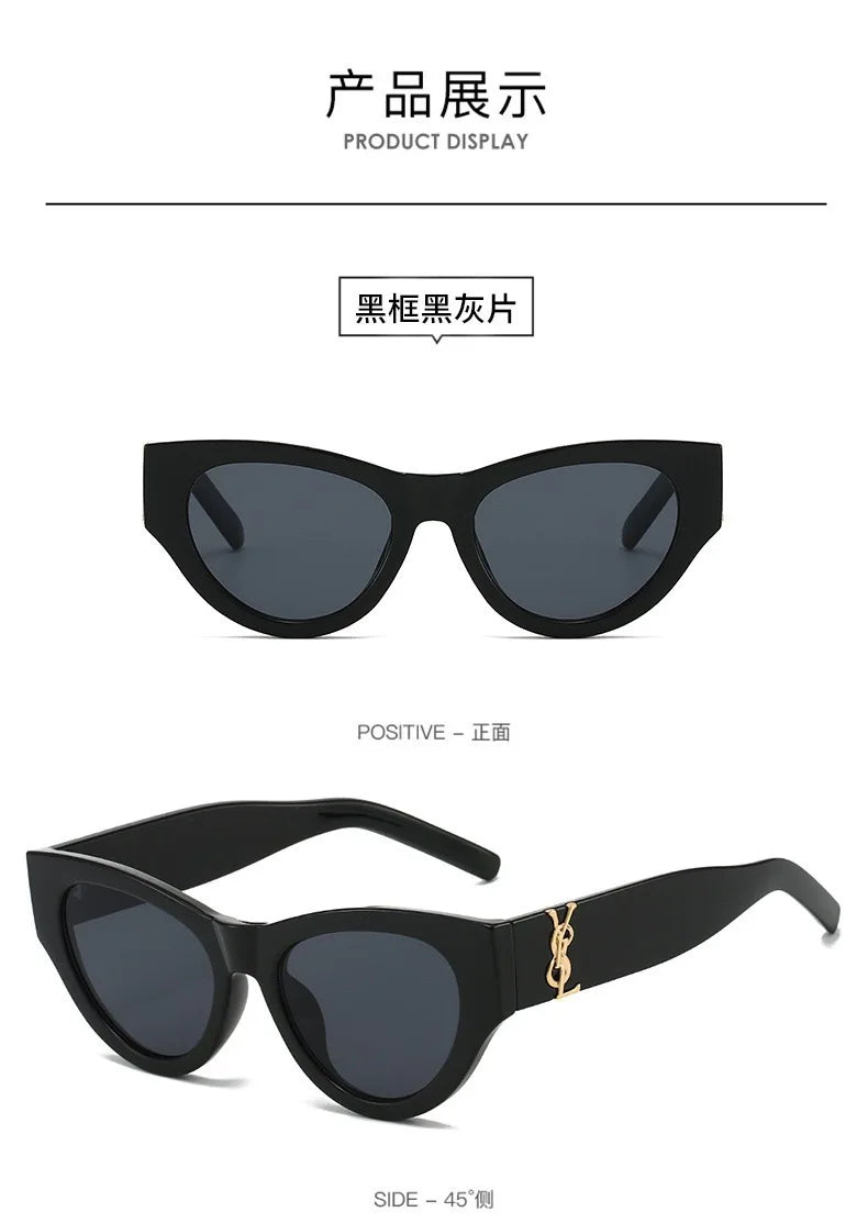 Vbpbsql Fashion Retro Cat Eyes, Women's Style of Sunglasses, High-end Sense,
