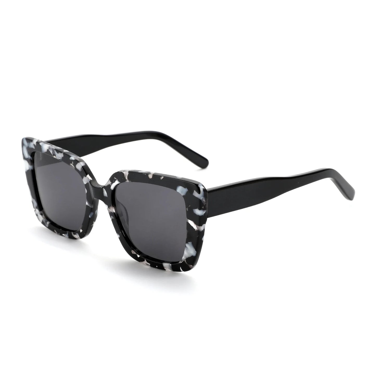ZENOTTIC 2025 Square Polarized Sunglasses Women Thick Frame UV400 Protection Acetate Sun Glasses for Ladies Shopping Gift