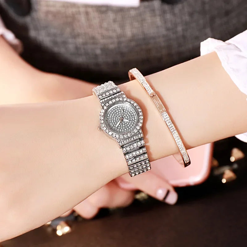 Reloj Mujer woman Fashion Luxury Brand Women Quartz Watch For Montre Femme Clock Relogio Feminino Ladies Gold Watch