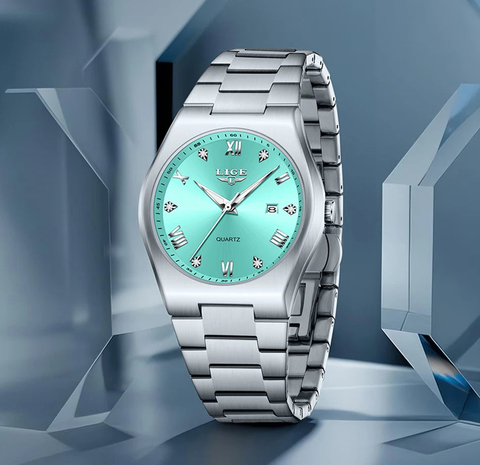 Relogio Feminino LIGE Top Brand Luxury Women Watches Simple Elegant Waterproof Watch For Women Sports Women's Quartz Wristwatch