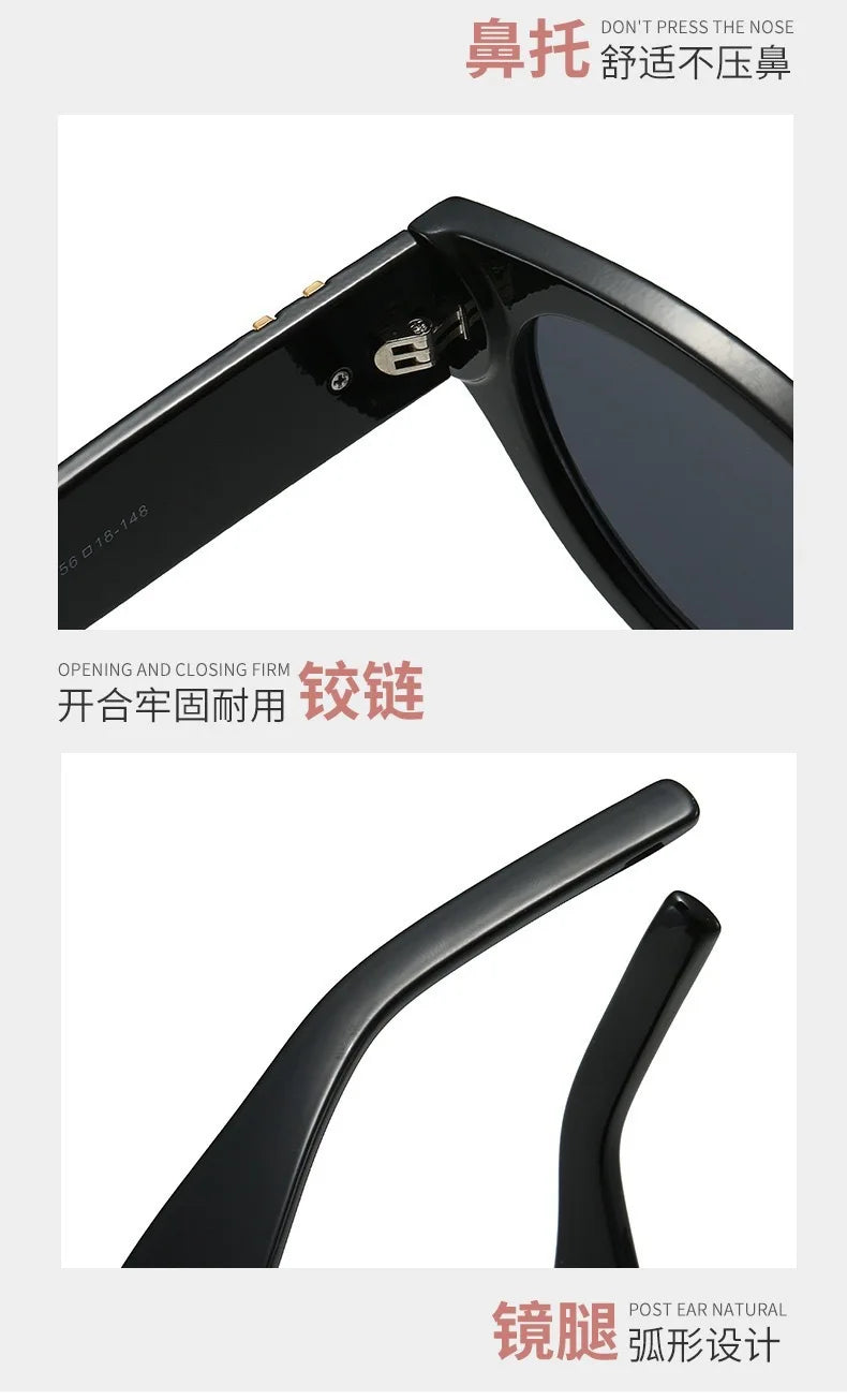 Vbpbsql Fashion Retro Cat Eyes, Women's Style of Sunglasses, High-end Sense,