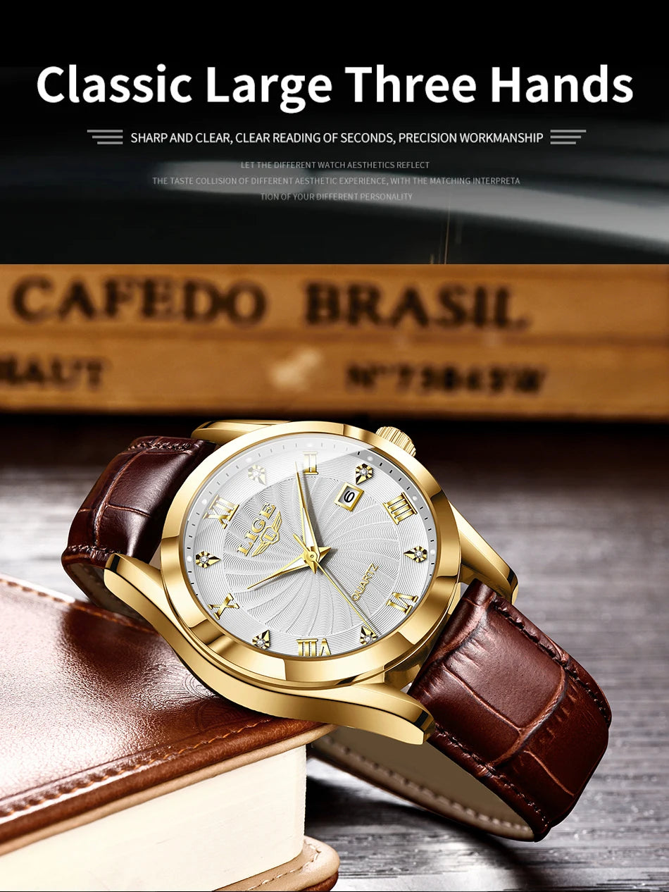 2025 New Women's Watch LIGE Fashion Elegant Bracelet Ladies Watch Outdoor Sports Waterproof Quartz Watches for Women Reloj Mujer