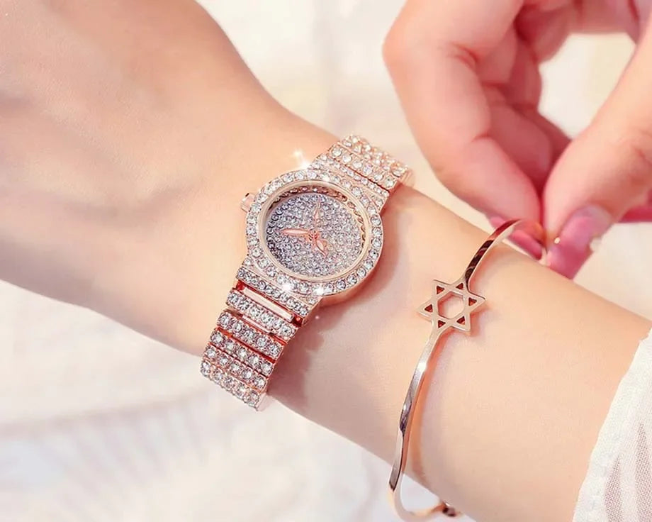 Reloj Mujer woman Fashion Luxury Brand Women Quartz Watch For Montre Femme Clock Relogio Feminino Ladies Gold Watch