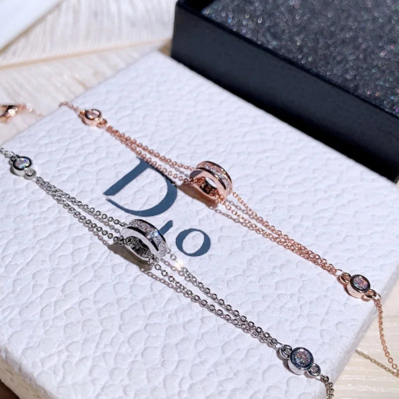 IFYOUOO Fashion Diamond Bracelet Super Shining Exquisite Women's Jewelry Charm Elegance Gifts