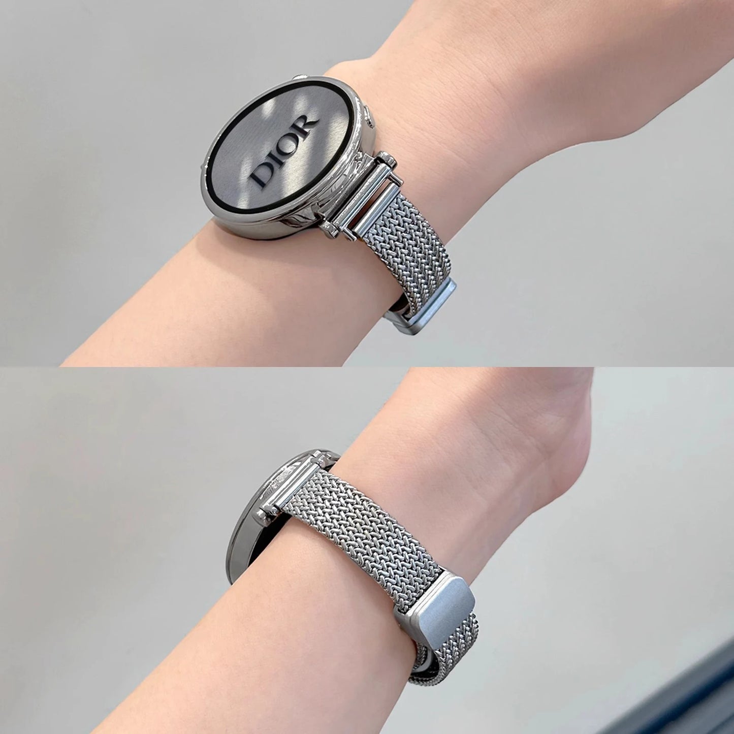 For Garmin Lily 2 Watch Strap Metal Wheatear Wheat Ear Magnetic