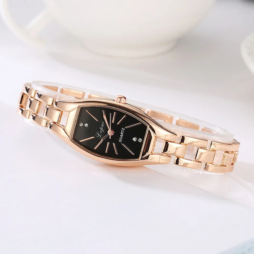 Lvpai Minimalist Temperament Quartz Women's Watch Elegant Minimalist Small Dial 2023 New Fashionable Women's Diamond Watch