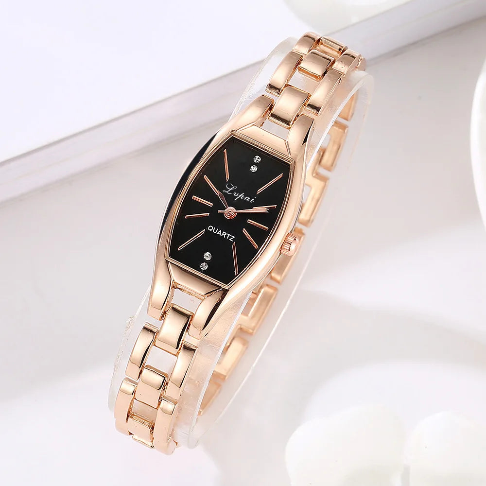 Lvpai Minimalist Temperament Quartz Women's Watch Elegant Minimalist Small Dial 2023 New Fashionable Women's Diamond Watch