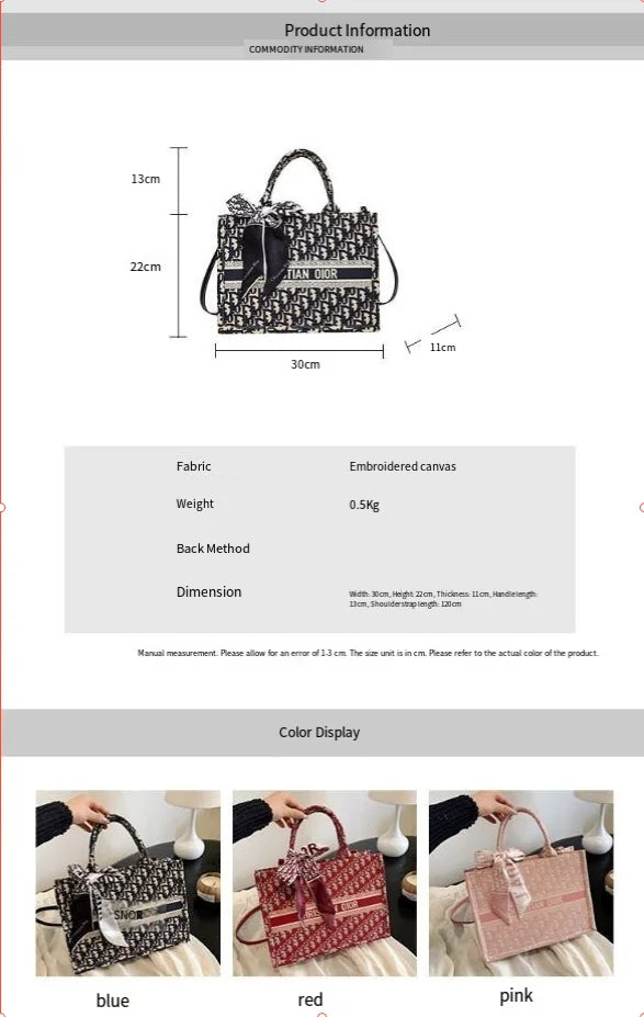 Designer style bag - 2025 new model classic high-end tote bag