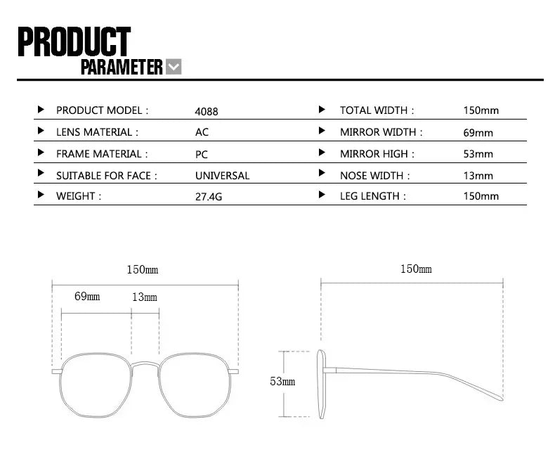 Women's Vintage Pilot Sunglasses Oversized Square Frame Double Bridge Designer Shades Black Luxury Fashion Sun Glasses Eyewear