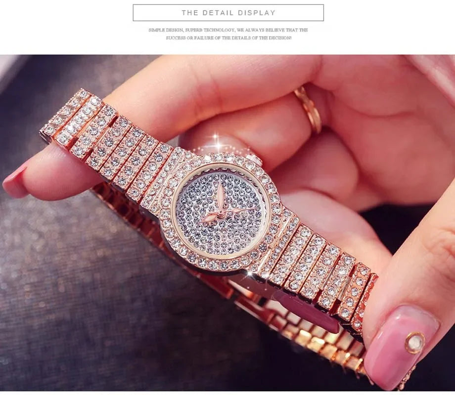 Reloj Mujer woman Fashion Luxury Brand Women Quartz Watch For Montre Femme Clock Relogio Feminino Ladies Gold Watch