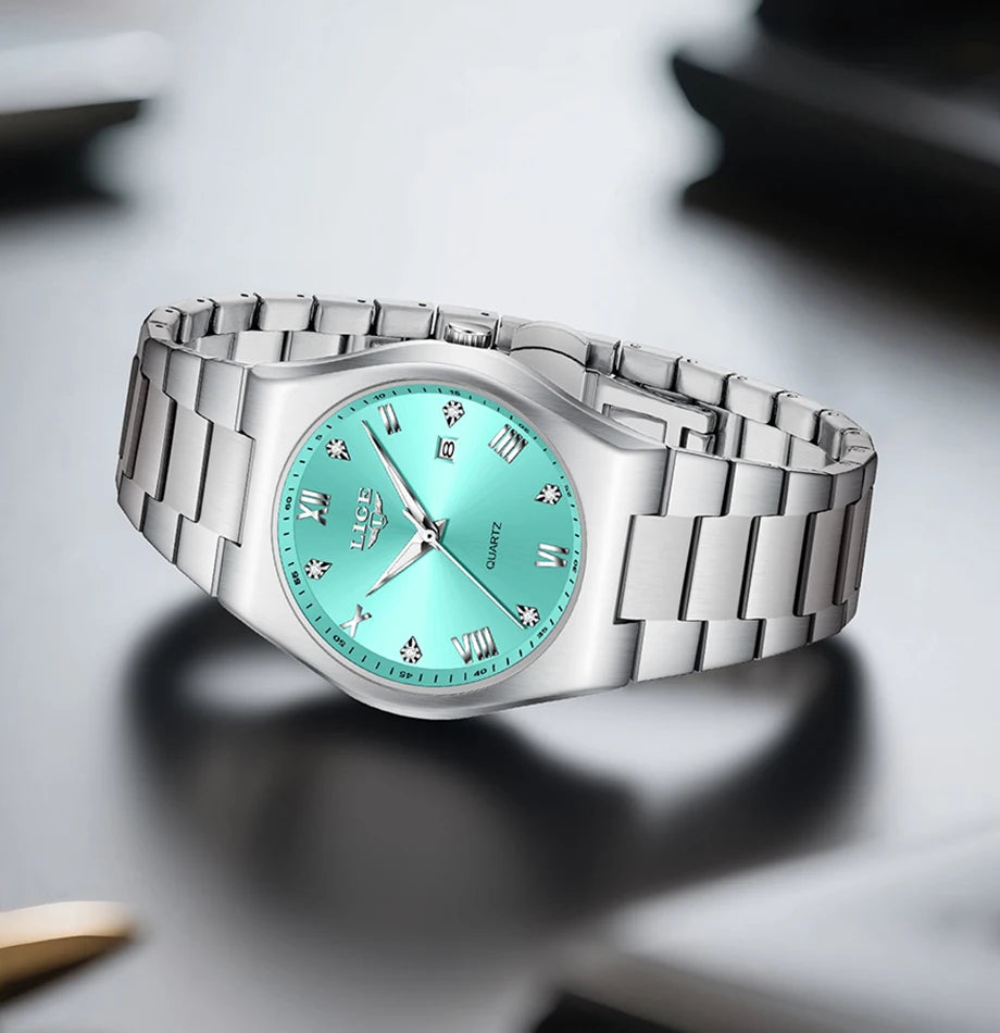 Relogio Feminino LIGE Top Brand Luxury Women Watches Simple Elegant Waterproof Watch For Women Sports Women's Quartz Wristwatch