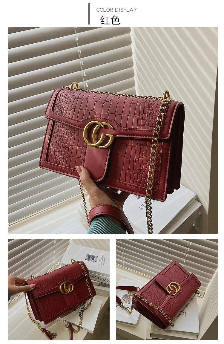 2025 New Designer Bag - Fashion Lightweight Trendy Embossed Chain Bag,
