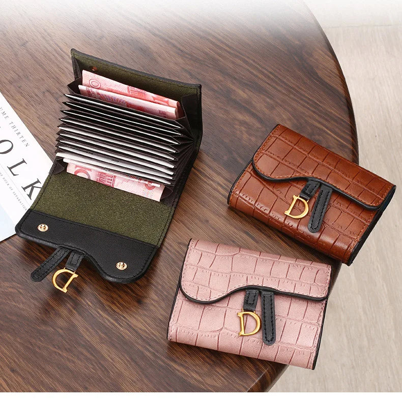 7pcs PU Crocodile Credit Card Bags Pattern Money Purse