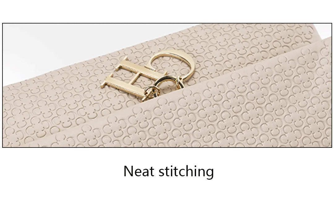 CH Women's Shoulder Bag Detachable Shoulder Strap Chain Fashion Simple Large Capacity Solid Color Light Luxury Underarm Bag