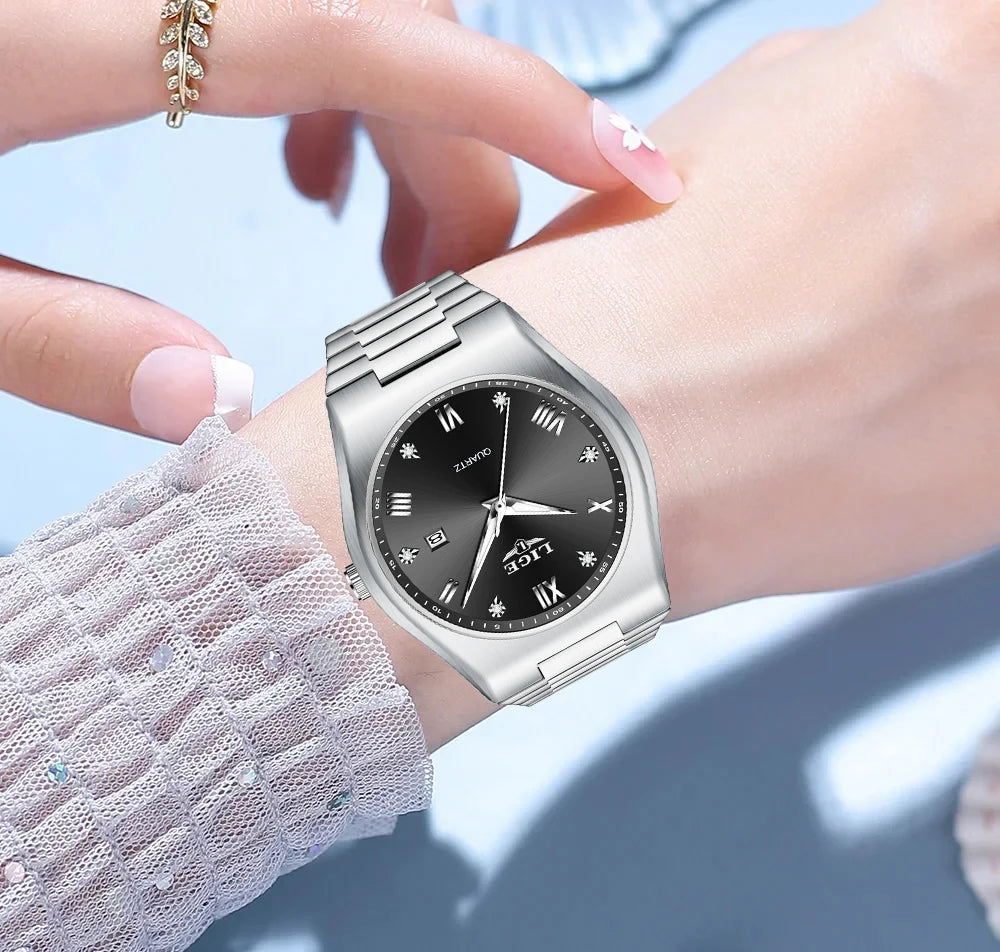 Relogio Feminino LIGE Top Brand Luxury Women Watches Simple Elegant Waterproof Watch For Women Sports Women's Quartz Wristwatch