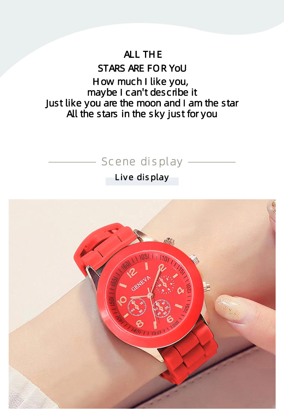Reloj Mujer 2023 Fashion Women Watches Elegant Red Silicone Quartz Watch Luxury Ladies Clock Gift for Girls Relogio Feminino