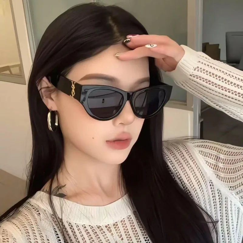 Vbpbsql Fashion Retro Cat Eyes, Women's Style of Sunglasses, High-end Sense,