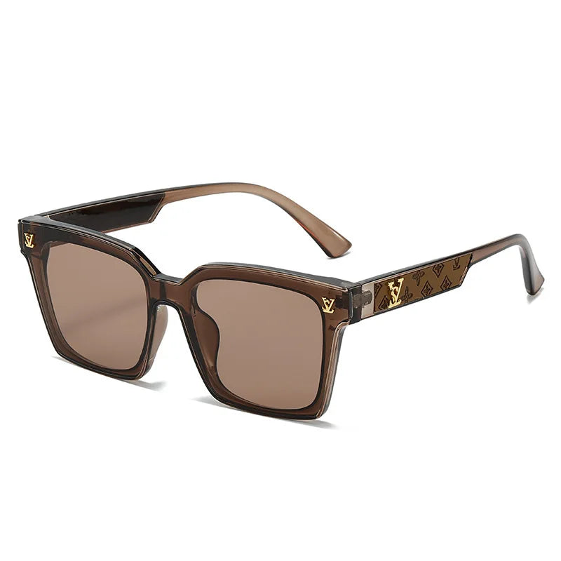 New Square Unisex Sunglasses With A High-end Feel, European And American