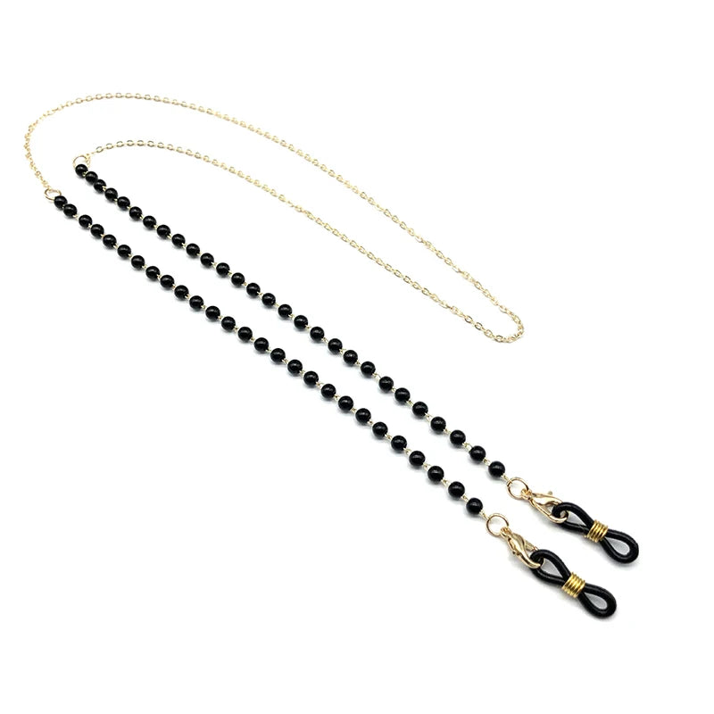 Sunglasses Masking Chains For Women Acrylic Pearl Crystal Eyeglasses Chains Lanyard Glass New Fashion Jewelry Wholesale