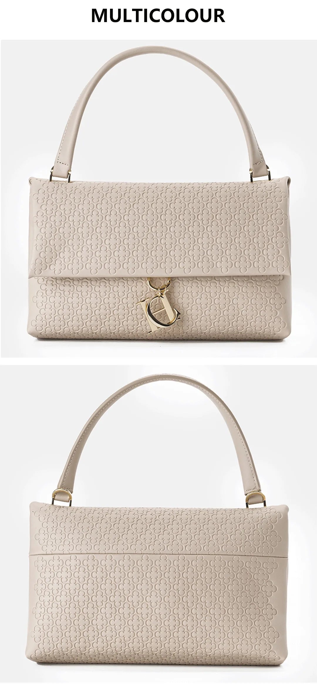 CH Women's Shoulder Bag Detachable Shoulder Strap Chain Fashion Simple Large Capacity Solid Color Light Luxury Underarm Bag