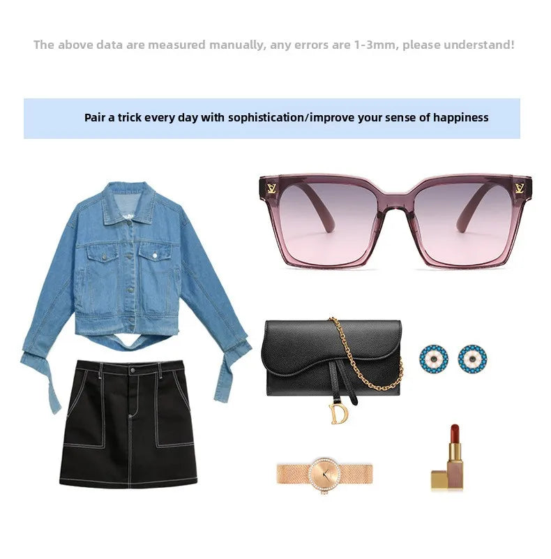 New Square Unisex Sunglasses With A High-end Feel, European And American