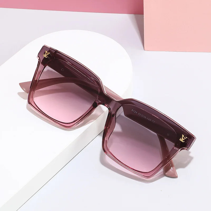 New Square Unisex Sunglasses With A High-end Feel, European And American